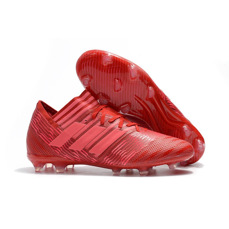 red messi boots