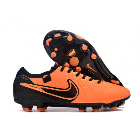 Nike Tiempo Legend 10 Elite Firm Ground Orange Black