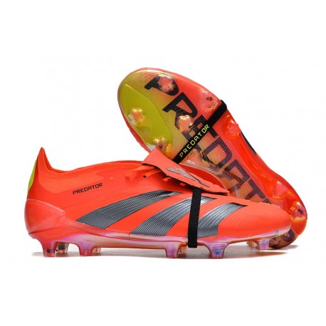 adidas Predator Elite Tongue FG Predstrike - Solar Red Core Black Yellow