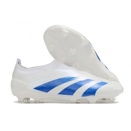 adidas Predator Elite Laceless FG White Blue