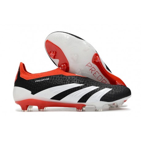 adidas Predator Elite Laceless FG Solar Energy - Core Black White Red