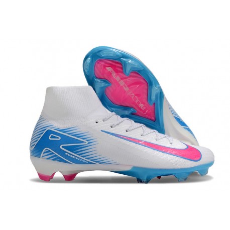 Nike Air Zoom Mercurial Superfly X Elite FG White Pink Blue