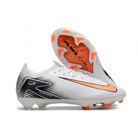 Nike Zoom Mercurial Vapor 16 Elite FG Boots White Orange Black