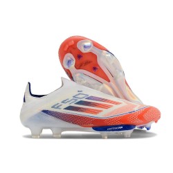 adidas F50 + FG Laceless Advancement - Footwear White Solar Red Lucid Blue