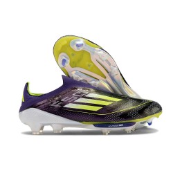 adidas F50 + FG Laceless Boots Purple Yellow