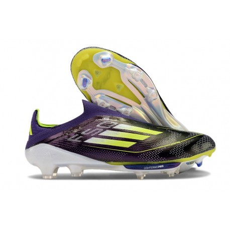 adidas F50 + FG Laceless Boots Purple Yellow