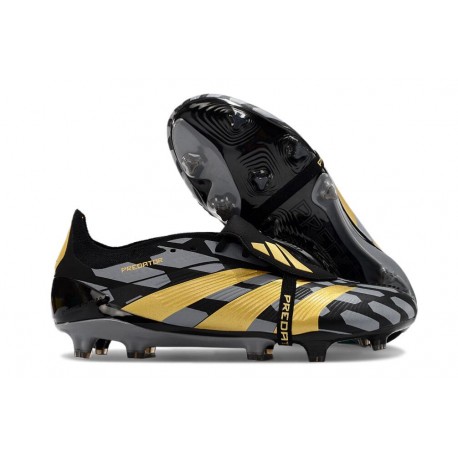 adidas Predator Elite Tongue FG Boots Black Gold