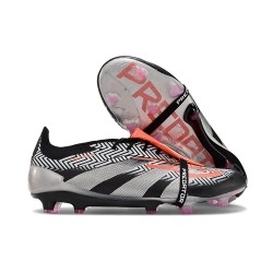 adidas Predator Elite Tongue FG Boots Black Silver Red