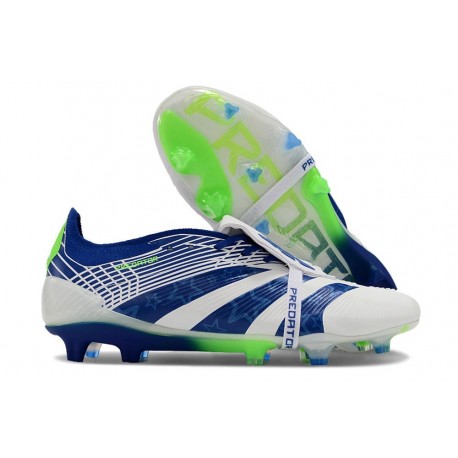 adidas Predator Elite Tongue FG Boots White Blue Green