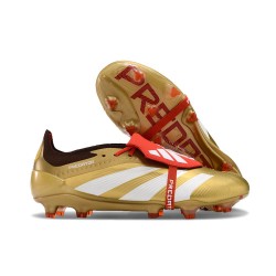 adidas Predator Elite Tongue FG Boots Gold White Red