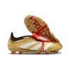 adidas Predator Elite Tongue FG Boots Gold White Red