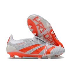 adidas Predator Elite Tongue FG Boots Gray Crimson