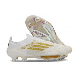 adidas F50+ Elite FG Shoes Ftwr White Gold Met