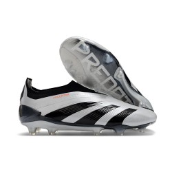 adidas Predator Elite Laceless FG Silver Black