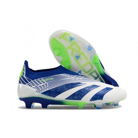 adidas Predator Elite Laceless FG White Blue Green