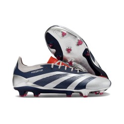 adidas Predator Elite Low FG Silver Black Red