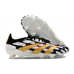 adidas Predator Elite Low FG Black White Gold