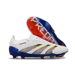 adidas Predator Elite Low FG White Gray Blue Red