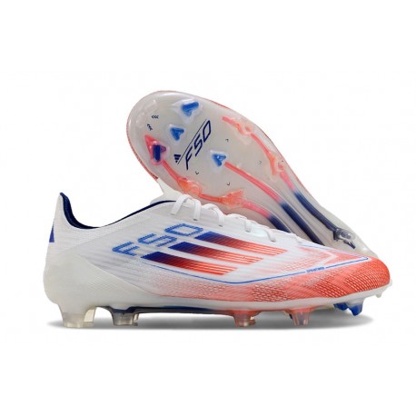 News adidas F50 Elite FG Boot Advancement - White Solar Red Lucid Blue