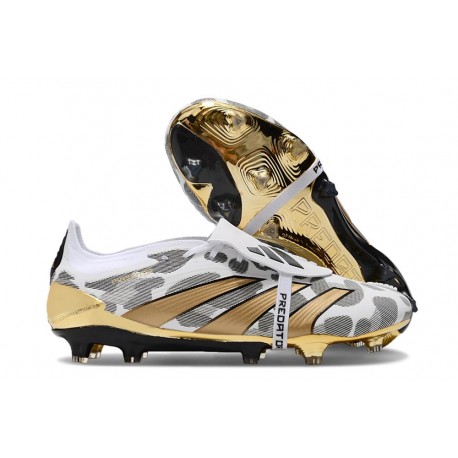 adidas Predator Elite FT FG Footwear White Core Black Gold Metallic Limited Edition