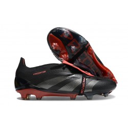 adidas Predator Elite FT FG Cleats Core Black Grey Four Lucid Red