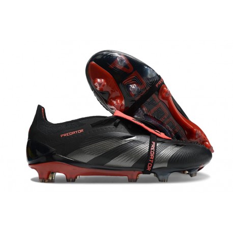 adidas Predator Elite FT FG Cleats Core Black Grey Four Lucid Red