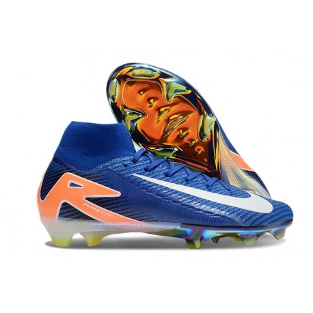 New Nike Mercurial Superfly X Elite FG Hyper Royal White Orange