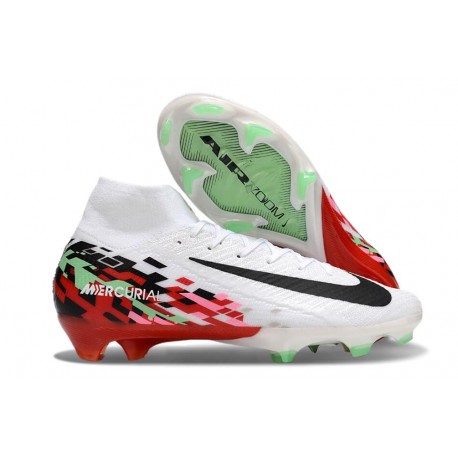 New Nike Mercurial Superfly X Elite FG White Black Red