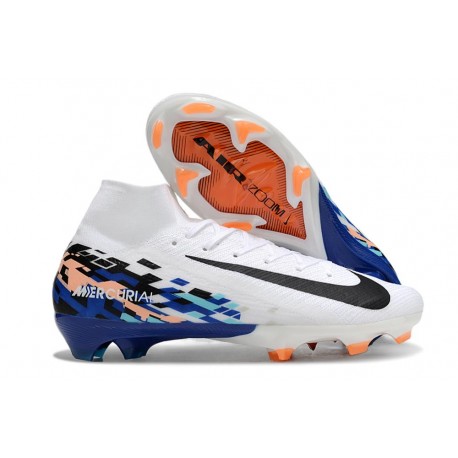 New Nike Mercurial Superfly X Elite FG White Navy Black