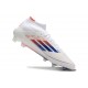adidas F50 Elite Mid-Cut FG Cleats Ftwr White Lucid Blue Solar Red