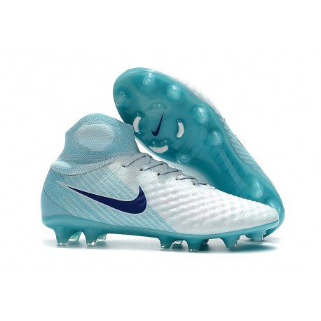 nike white and blue football boots