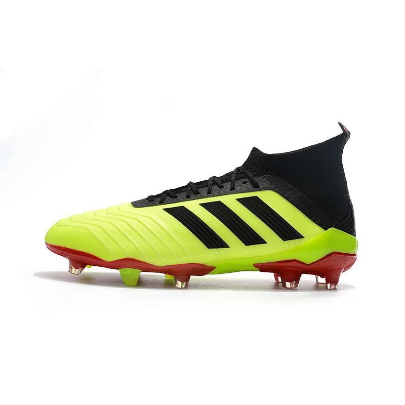 New adidas Predator 18.1 FG Football Boots - Yellow Black