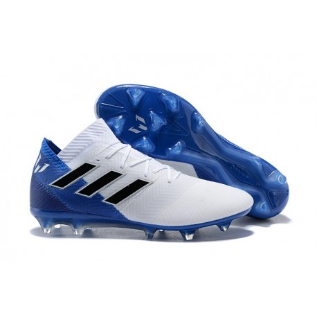 messi shoes white and blue