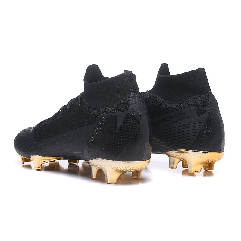 nike black gold boots