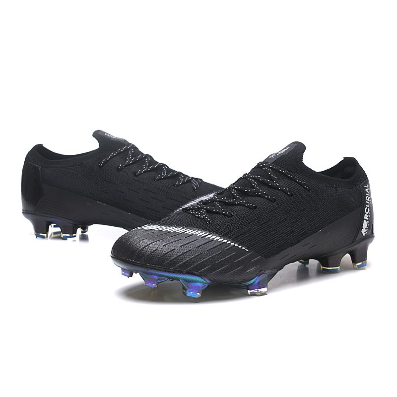 Nike Mercurial Vapor XII Elite FG Wolrd Cup Soccer Shoes - Black White