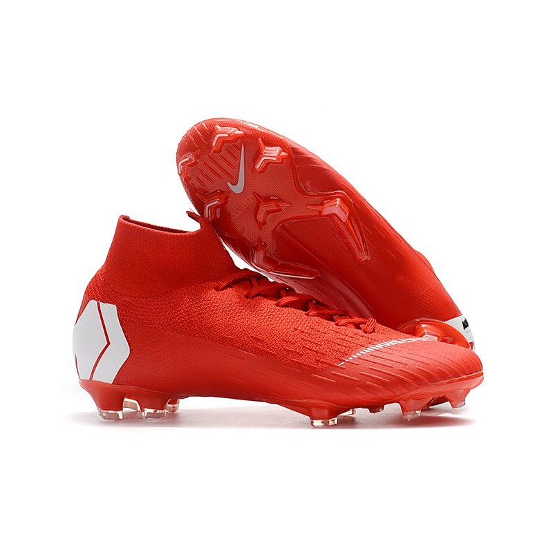 red nike boots