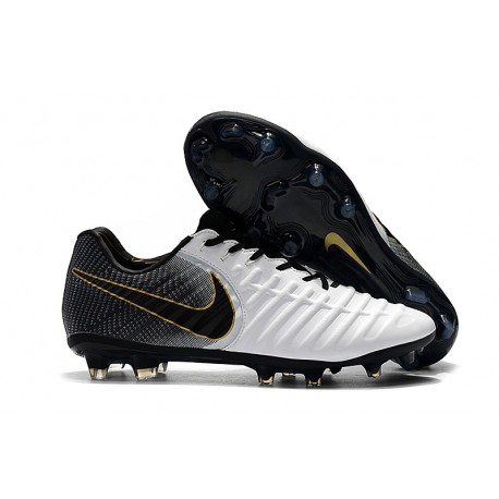Nike Tiempo Legend 7 FG New Soccer Boots - White Black Gold