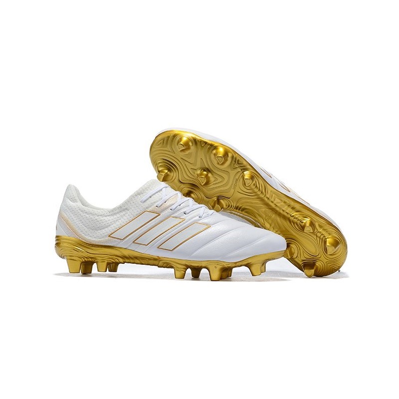 white and gold copas