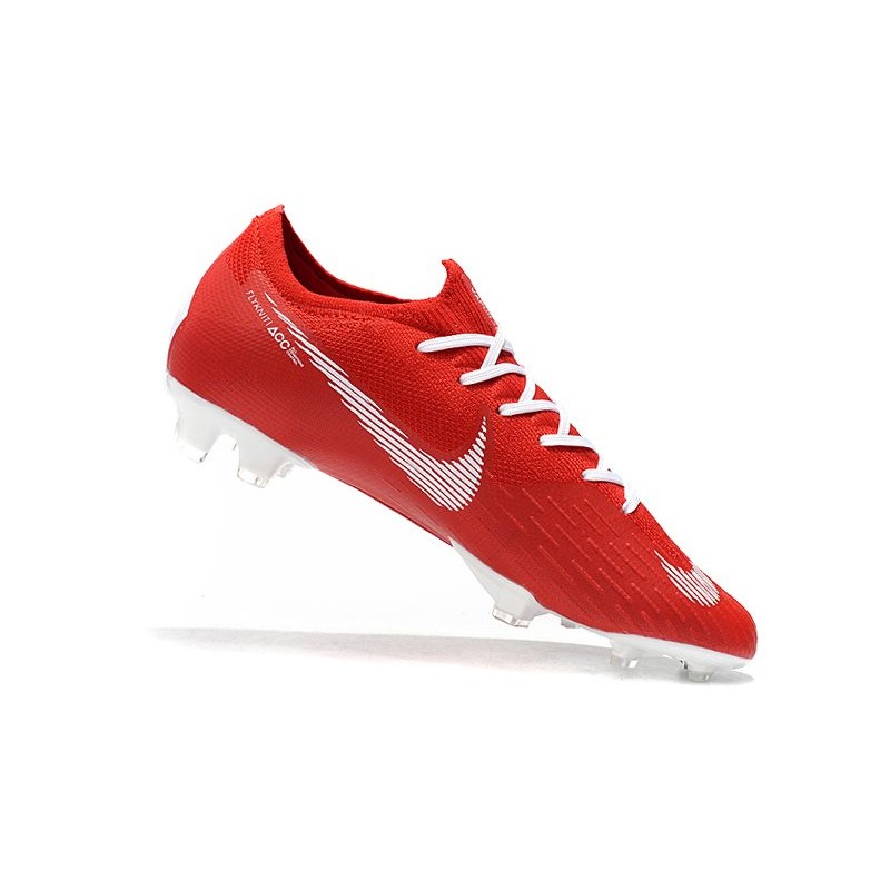 Nike Mercurial Vapor 12 Elite FG Mens Soccer Boots - Red White