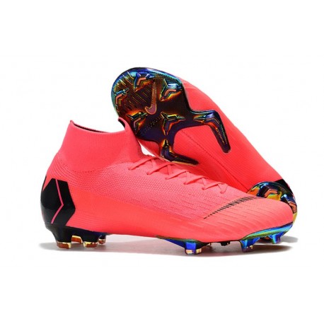 pink football boots
