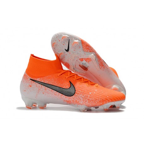 orange nike soccer boots