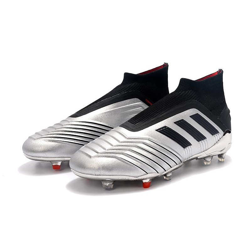 silver predator boots