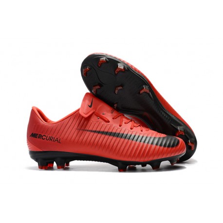 nike mercurial red and black